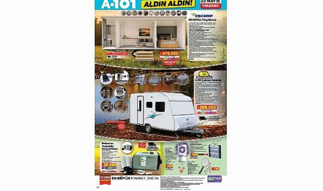 22 Mayıs’ta A101’de Elektrikli Araç, Karavan ve Konut Eserleri Satışa Sunuluyor