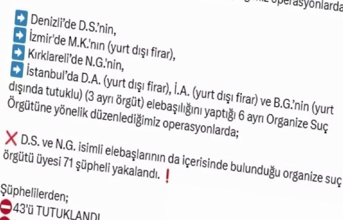 4 Vilayet’te Kabahat Örgütlerine Büyük Operasyon