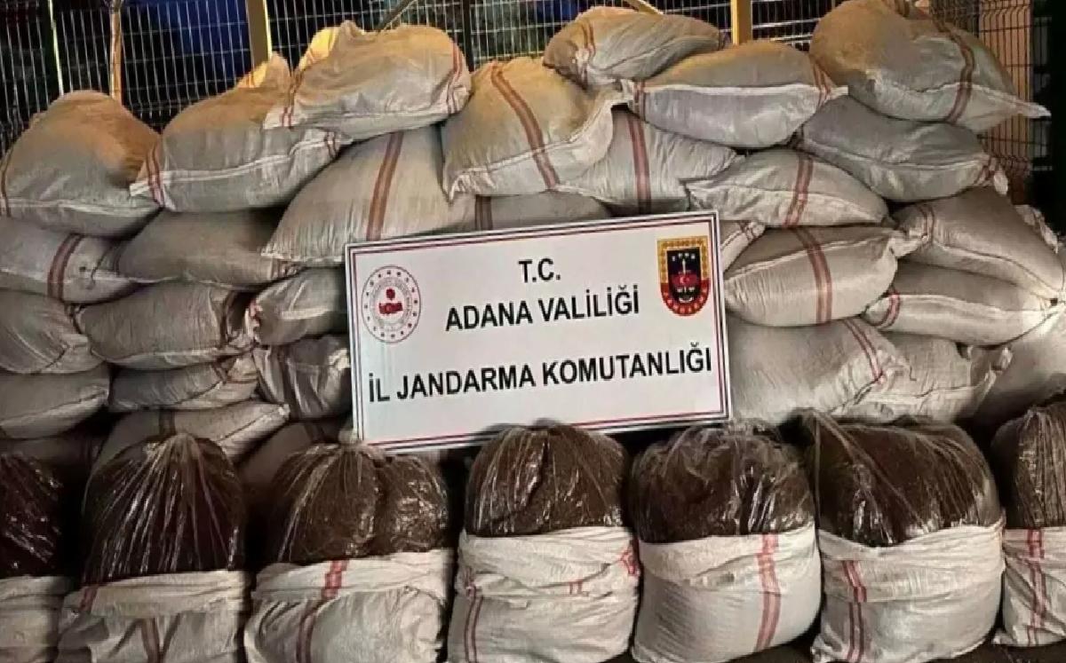 Adana’da 3 Ton Kaçak Tütün Ele Geçirildi
