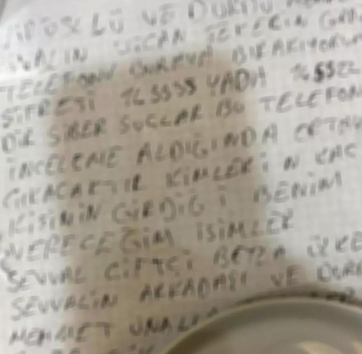 Adana’da Katil Zanlısının Mektubu Ortaya Çıktı