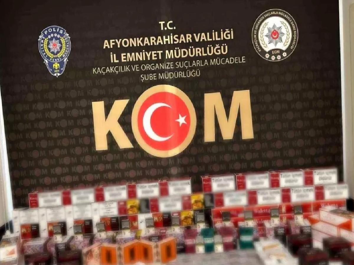 Afyon’da Kaçak Sigara Operasyonu