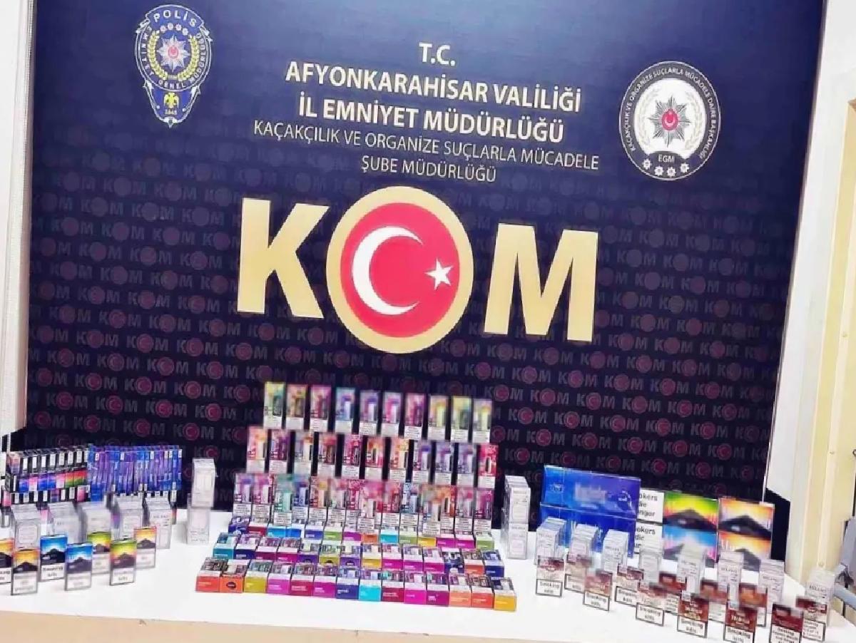 Afyonkarahisar’da Kaçak Sigara Operasyonu