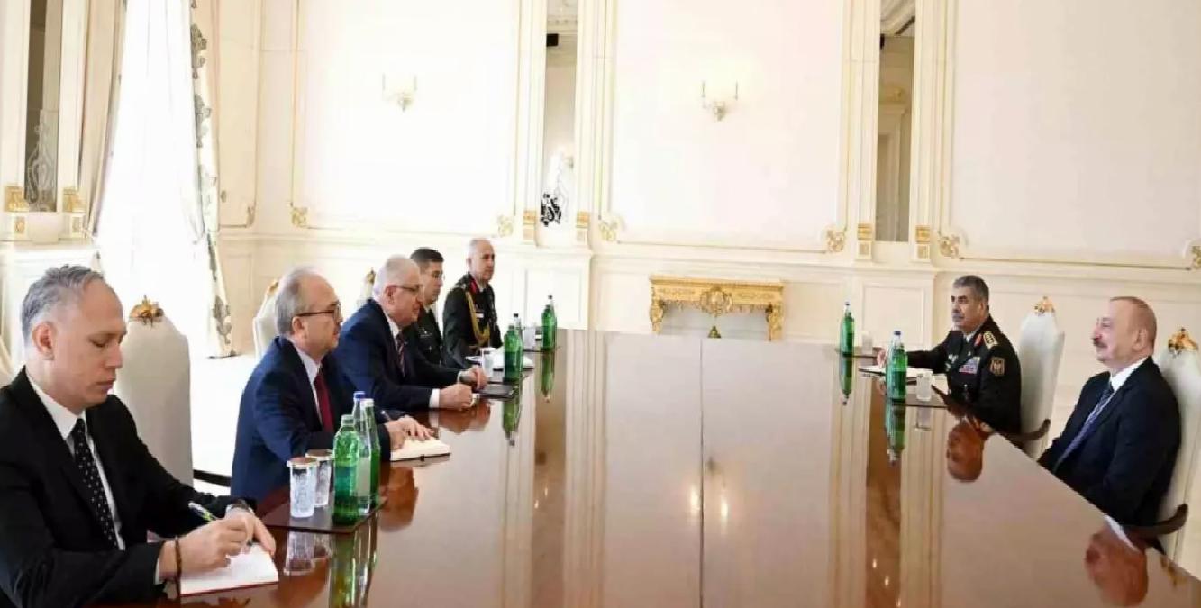 Aliyev, Milli Savunma Bakanı Güler’i kabul etti
