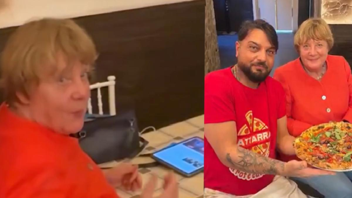 Angela Merkel, İtalya’da pizza yedi