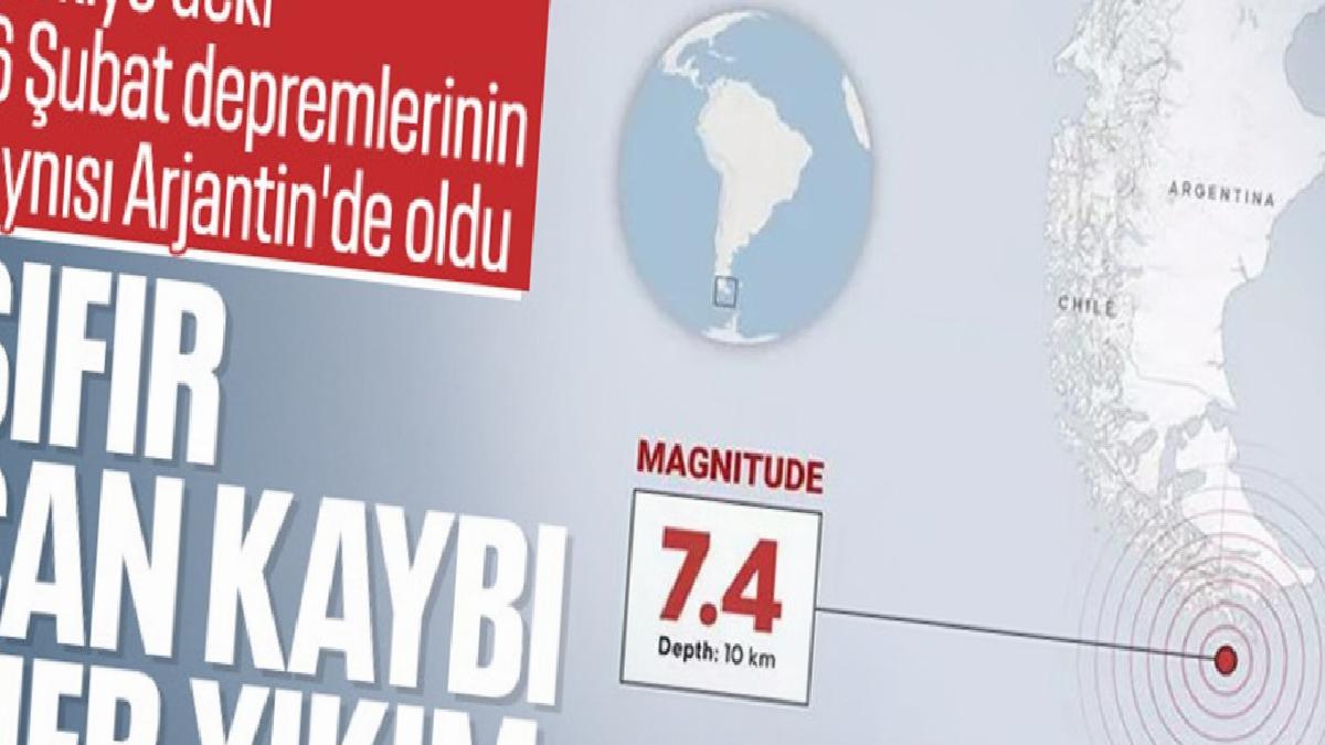 Arjantin’de 7.4’lük sarsıntıda yalnızca mobilyalar sallandı