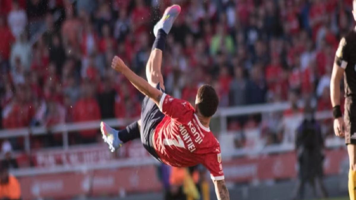 Arjantinli oyuncudan harika röveşata golü