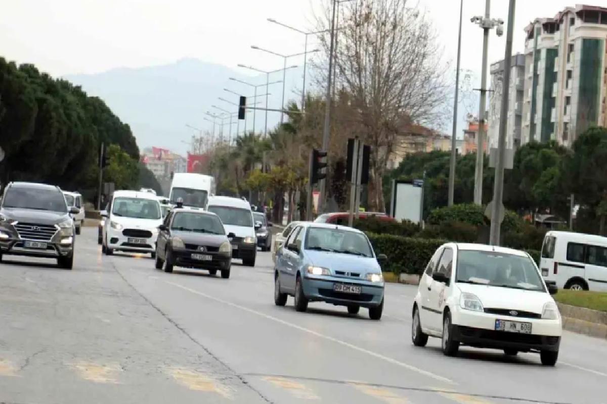 Aydın’da Nisan’da 636 Bin Araç Var