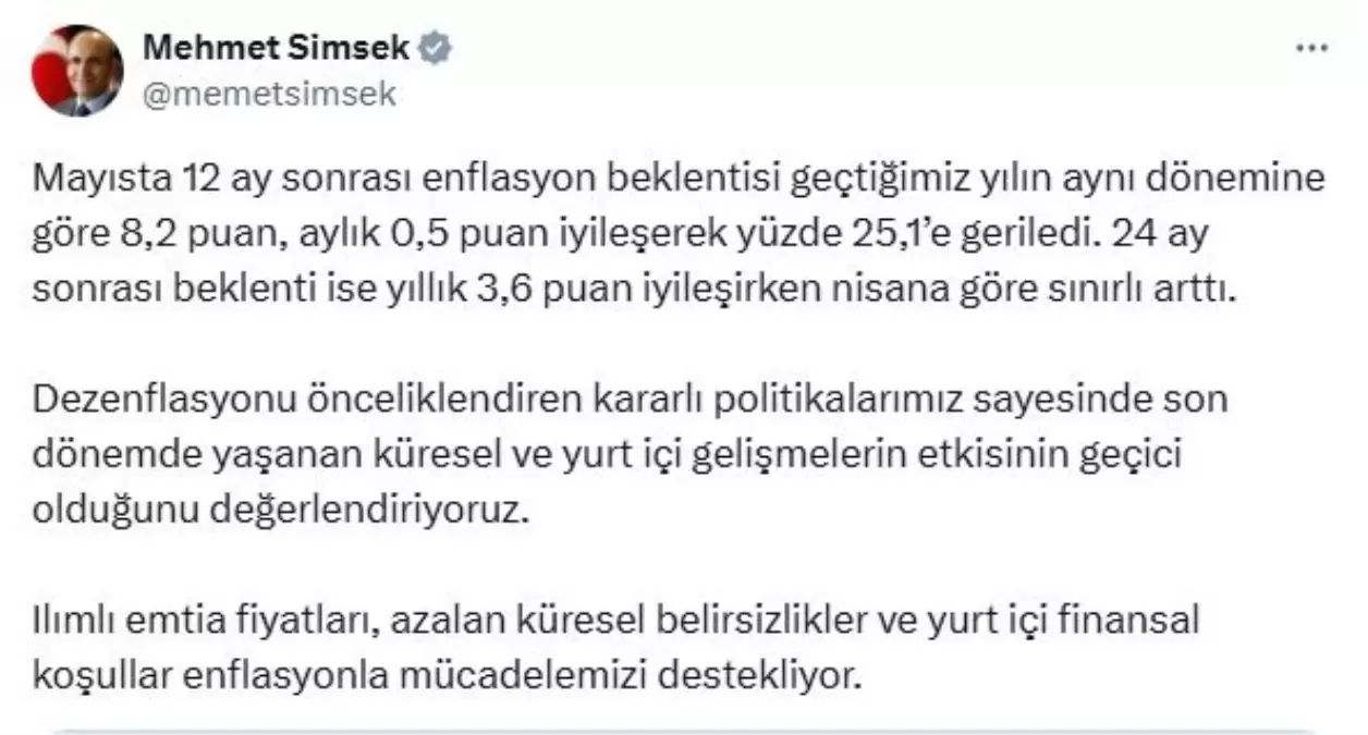 Bakan Şimşek: Küresel Etkiler Süreksiz