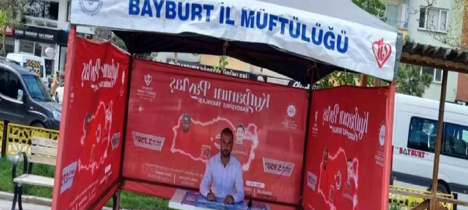Bayburt’ta Kurban Bağış Standı Açıldı