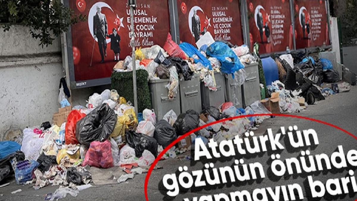 Beşiktaş’ta çöp dağları vatandaşı isyan ettirdi