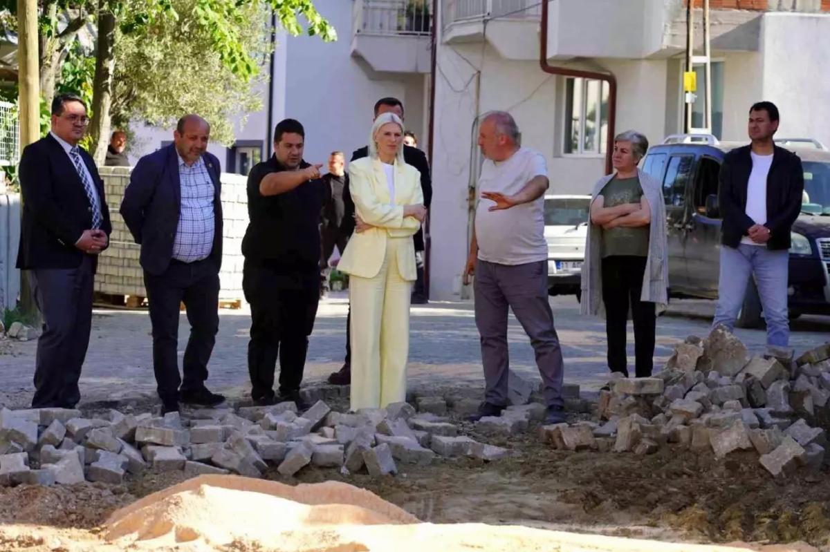 Bilecik’te Kilit Parke Taşı Çalışmaları İncelendi