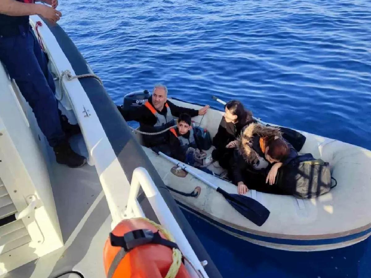 Bodrum Açıklarında 4 Sistemsiz Göçmen Yakalandı