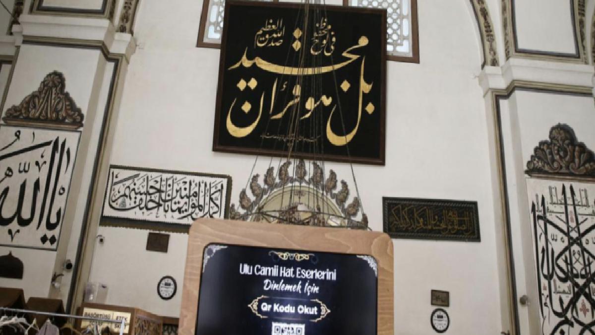 Bursa’da Ulu Mescit’teki çizgi yapıtları dijital ortama aktarıldı
