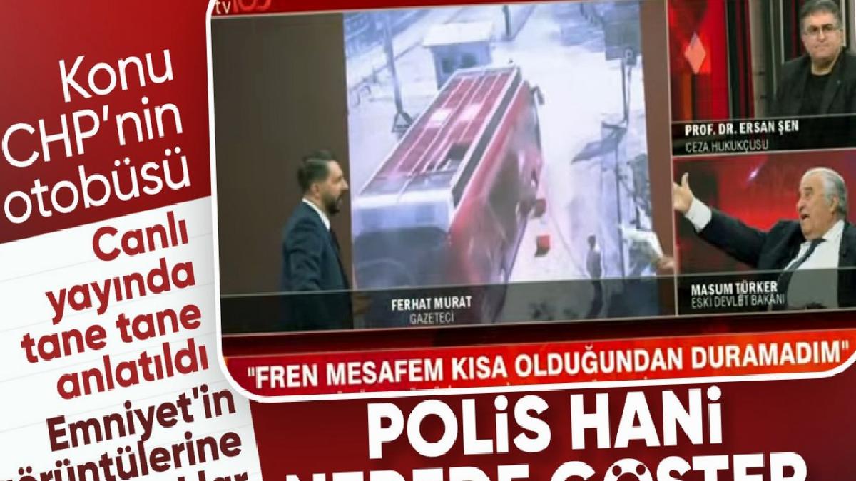 Canlı yayın polemiği: CHP otobüsünün ezmeye çalıştığı polis görüntüsü gerçek mi