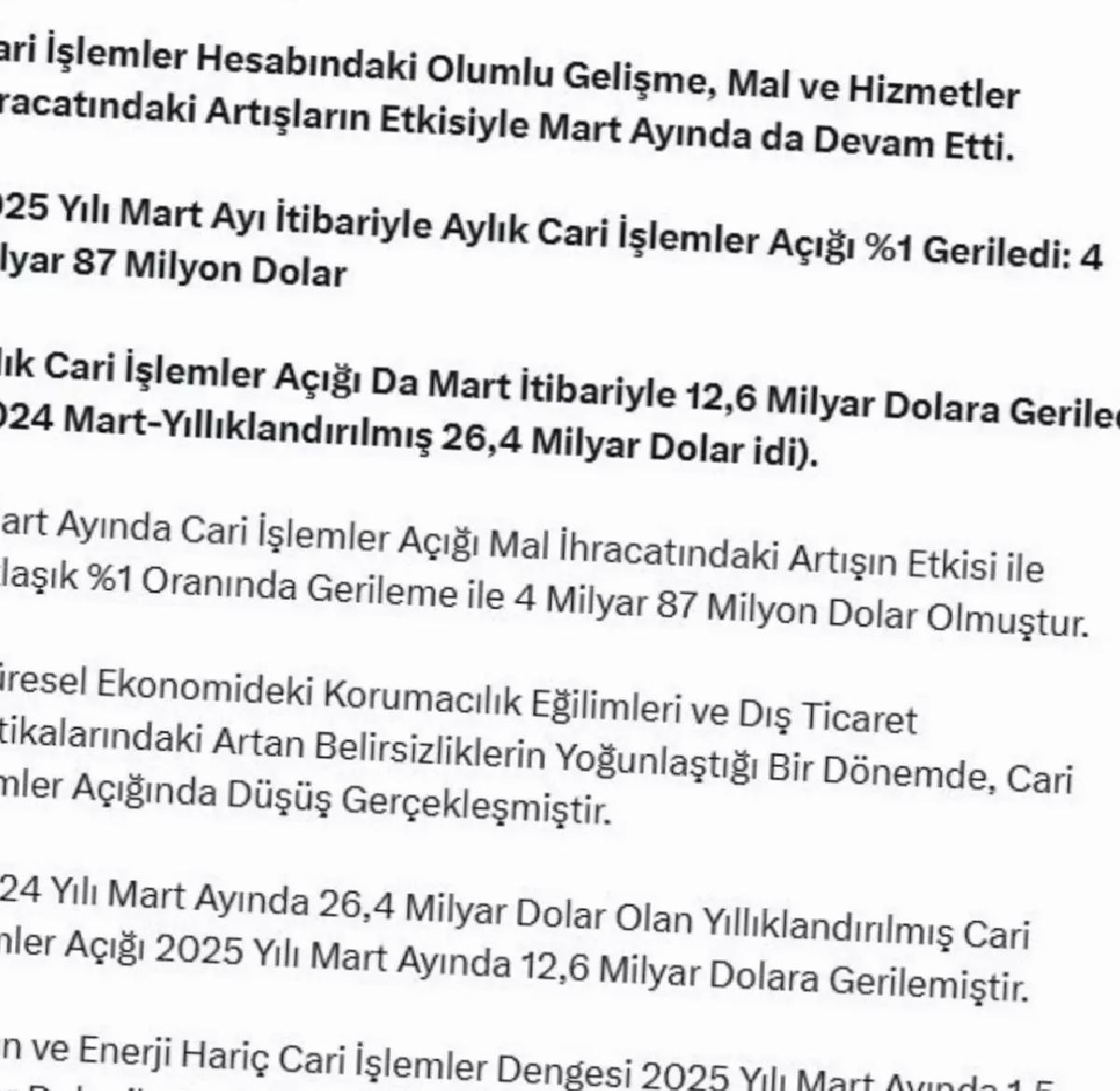 Cari Süreçler Açığı 2025’te Yükseliş Bekliyor