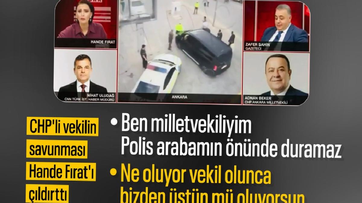 CHP’li Adnan Beker’in sürücüsü, aracı polis takımlarının üzerine sürdü