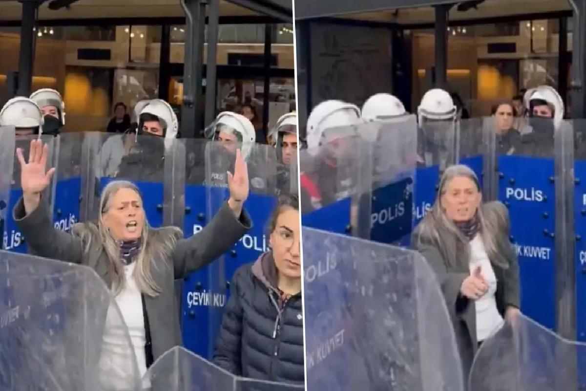 CHP’li vekil arbede esnasında polisler tarafından çembere alındı