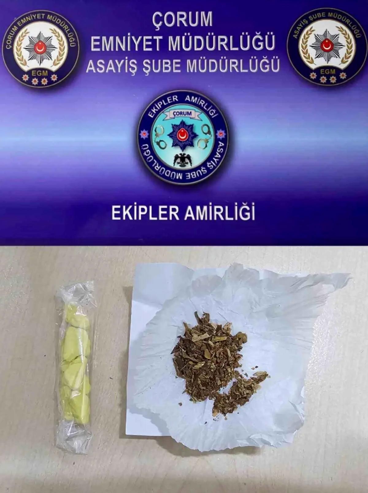 Çorum’da uyuşturucu ve silah operasyonu