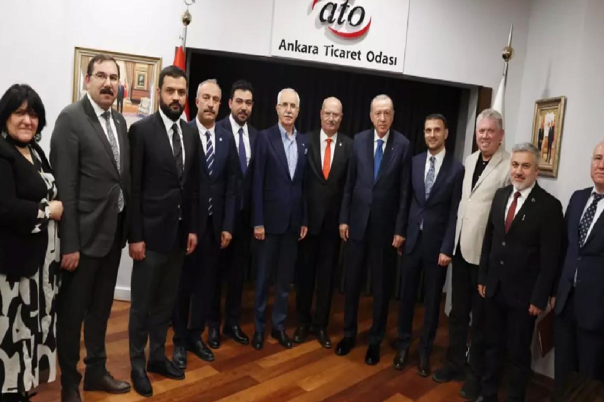 Cumhurbaşkanı Erdoğan, Ankara Ticaret Odasını ziyaret etti