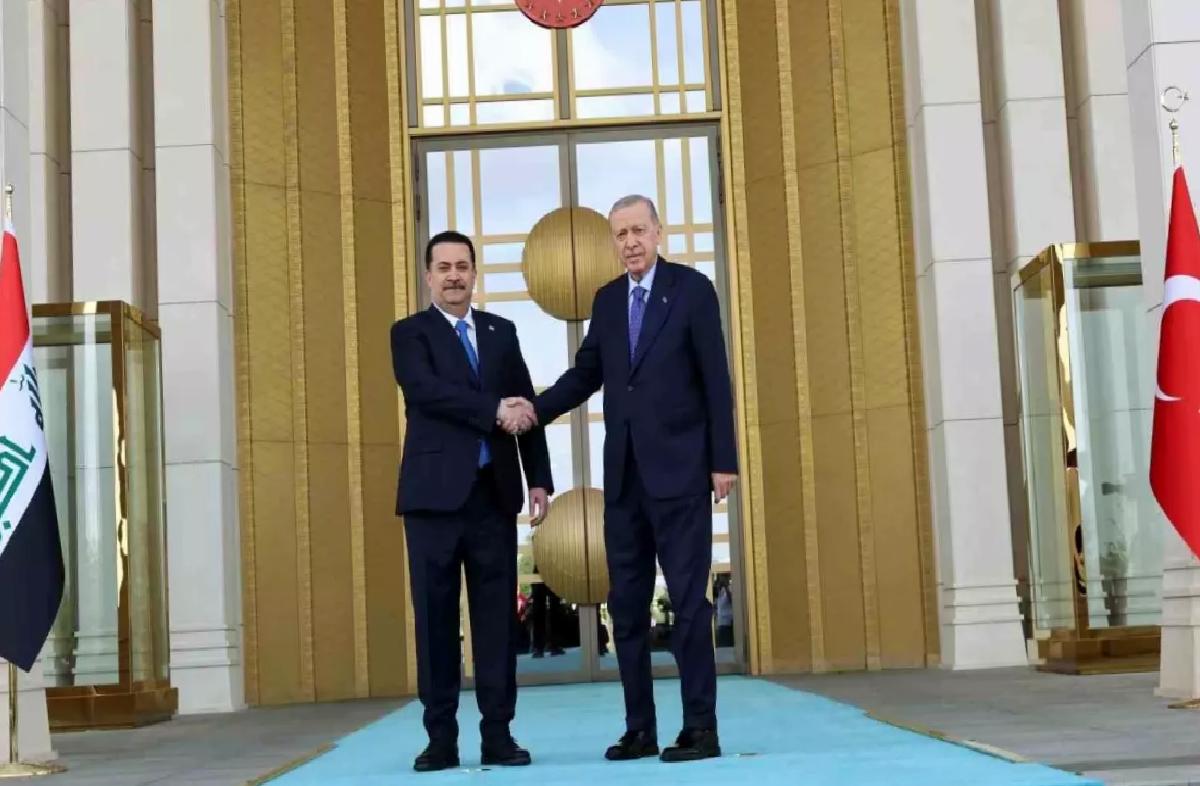 Cumhurbaşkanı Erdoğan, Irak Başbakanı Sudani’yi resmi merasimle karşıladı