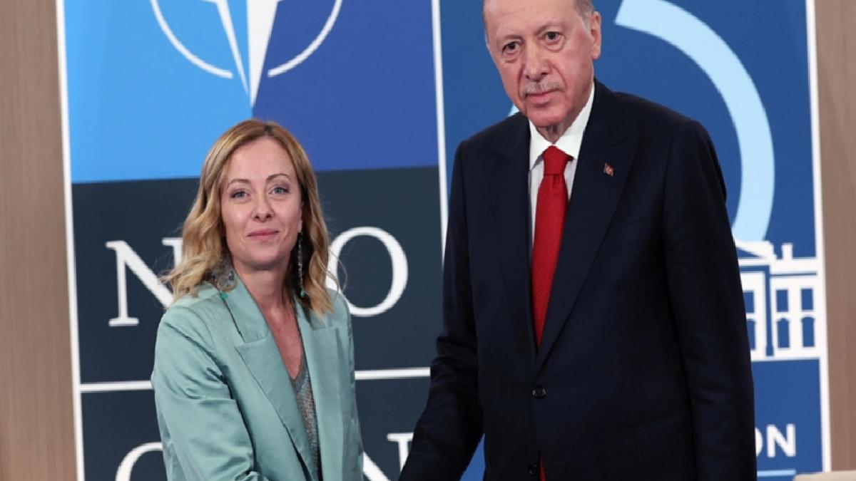 Cumhurbaşkanı Erdoğan, İtalya Başbakanı Meloni ile görüştü