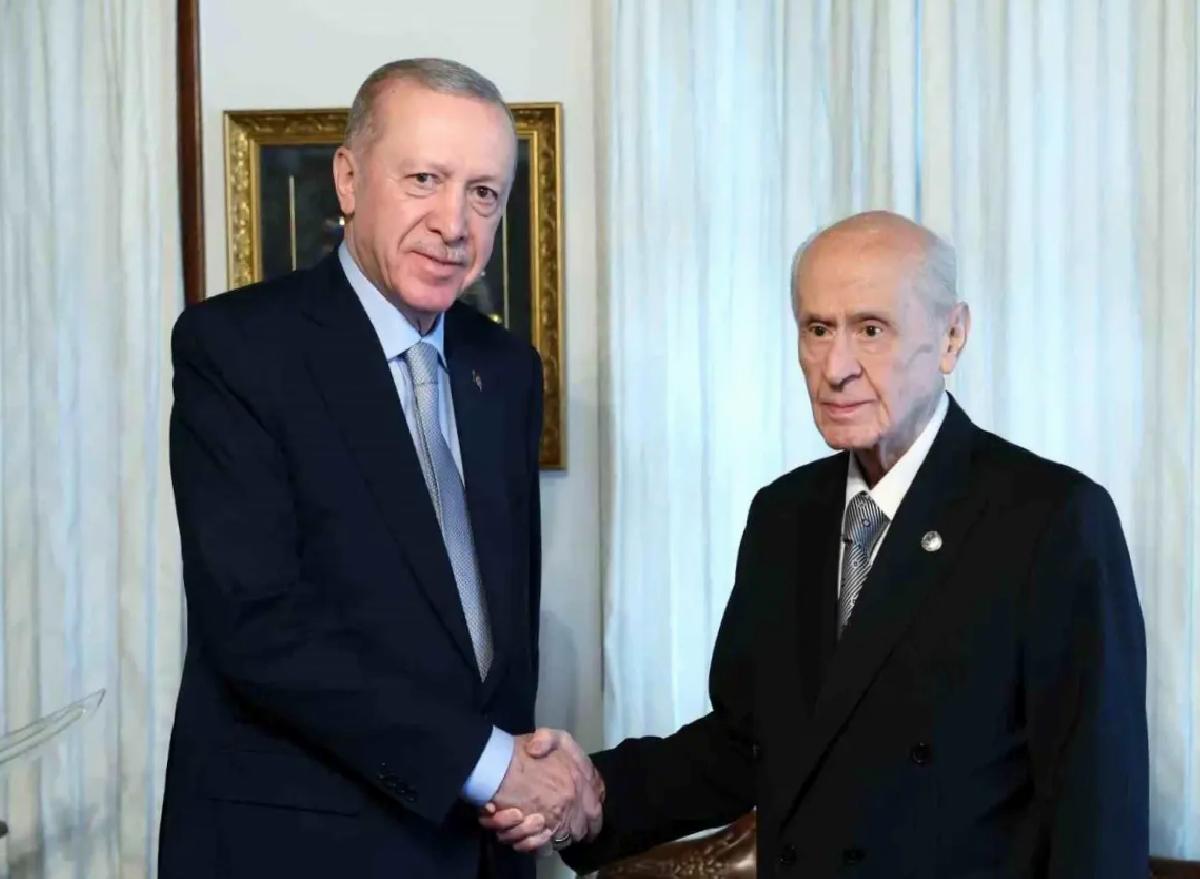 Cumhurbaşkanı Erdoğan, MHP Genel Başkanı Bahçeli ile bir ortaya geldi