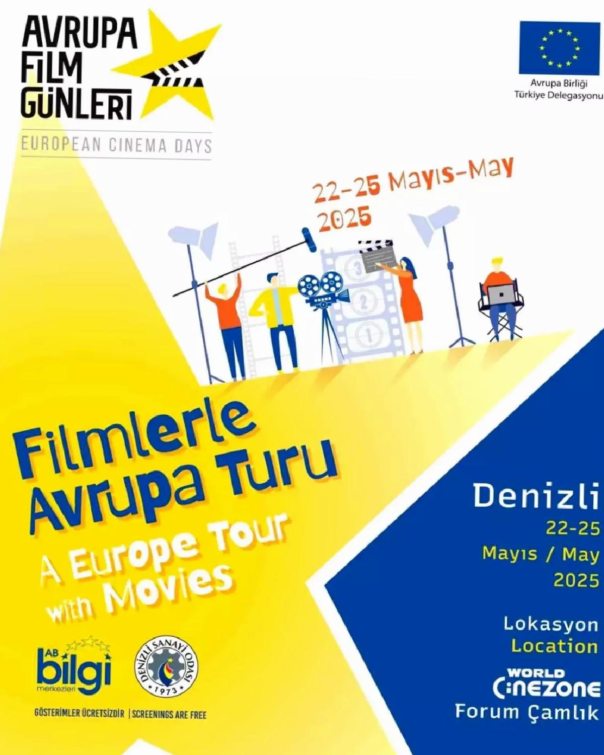 Denizli’de Avrupa Sinema Günleri Başlıyor