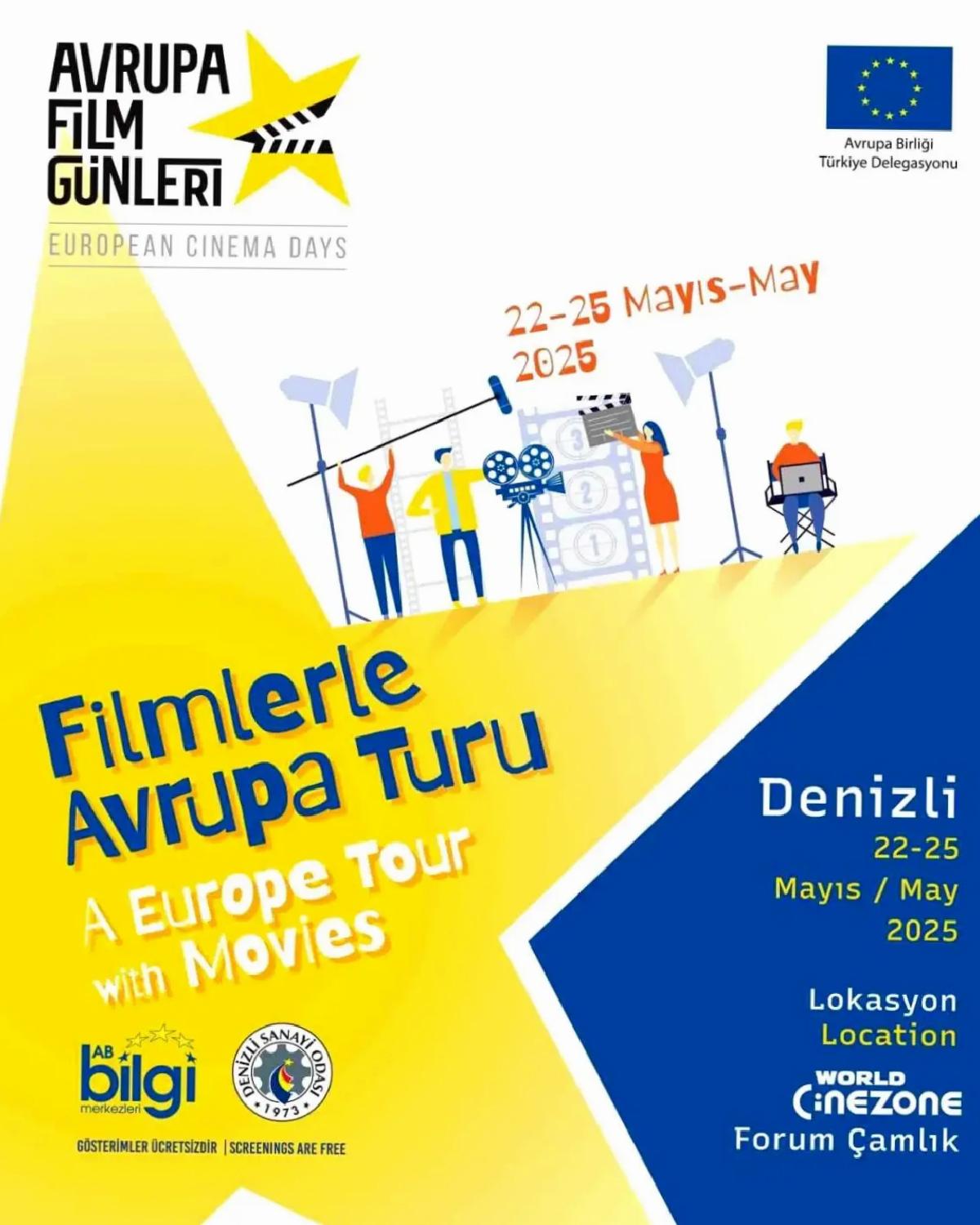 Denizli’de Avrupa Sinema Günleri Başlıyor
