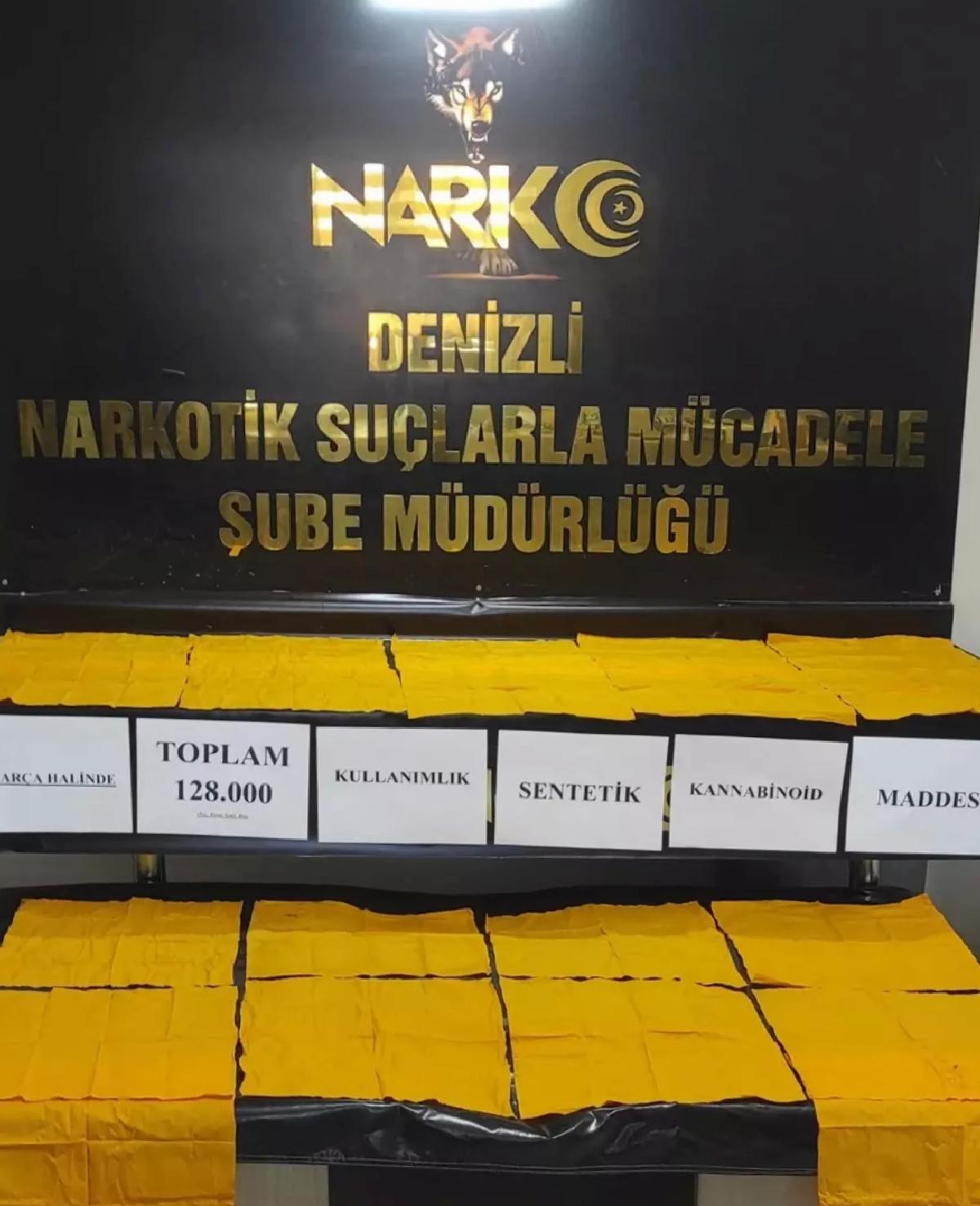 Denizli’de Uyuşturucu Baskını: 128 Bin Kullanımlık Ele Geçirildi