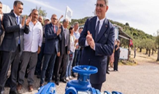 Dikili’de toprak suyla buluştu, üretici bayram sevinci yaşadı