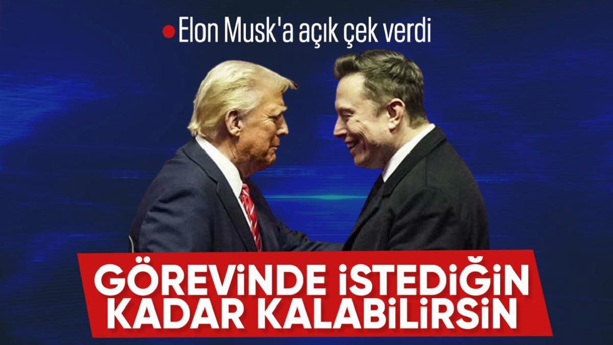 Donald Trump: Elon Musk istediği kadar idarede kalabilir