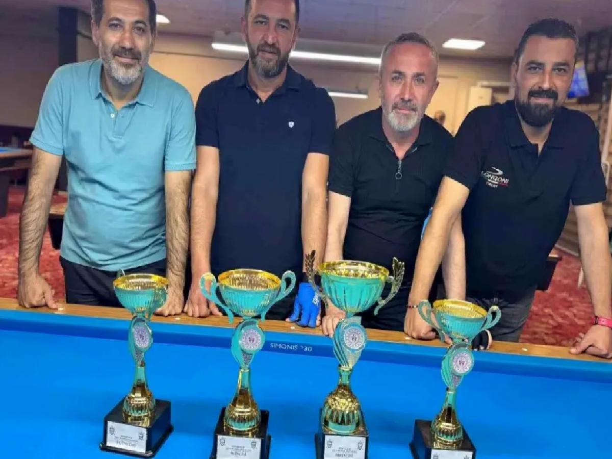 Düzce’de 3 Bant Bilardo Turnuvası Tamamlandı
