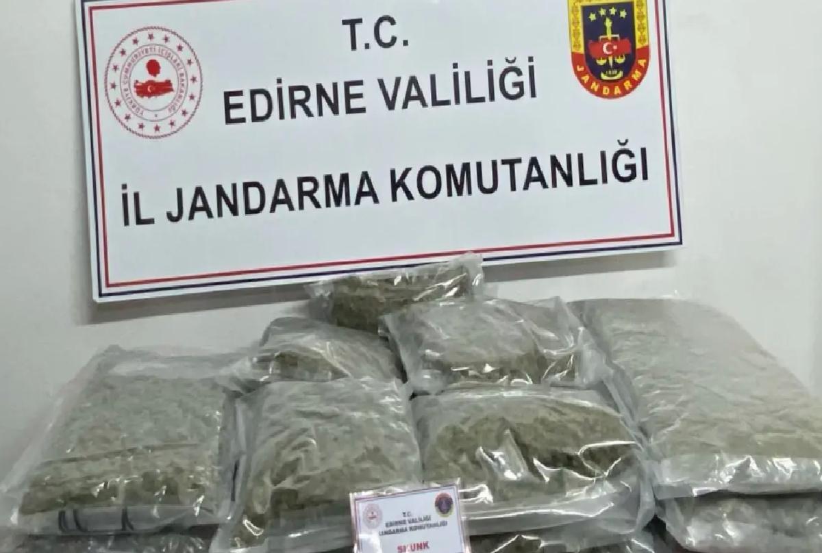 Edirne’de 16,5 Kilo Skunk Ele Geçirildi