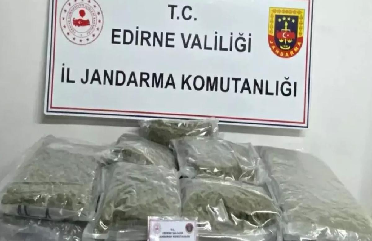 Edirne’de Uyuşturucu Operasyonu: 16,5 Kilo Skunk Ele Geçirildi