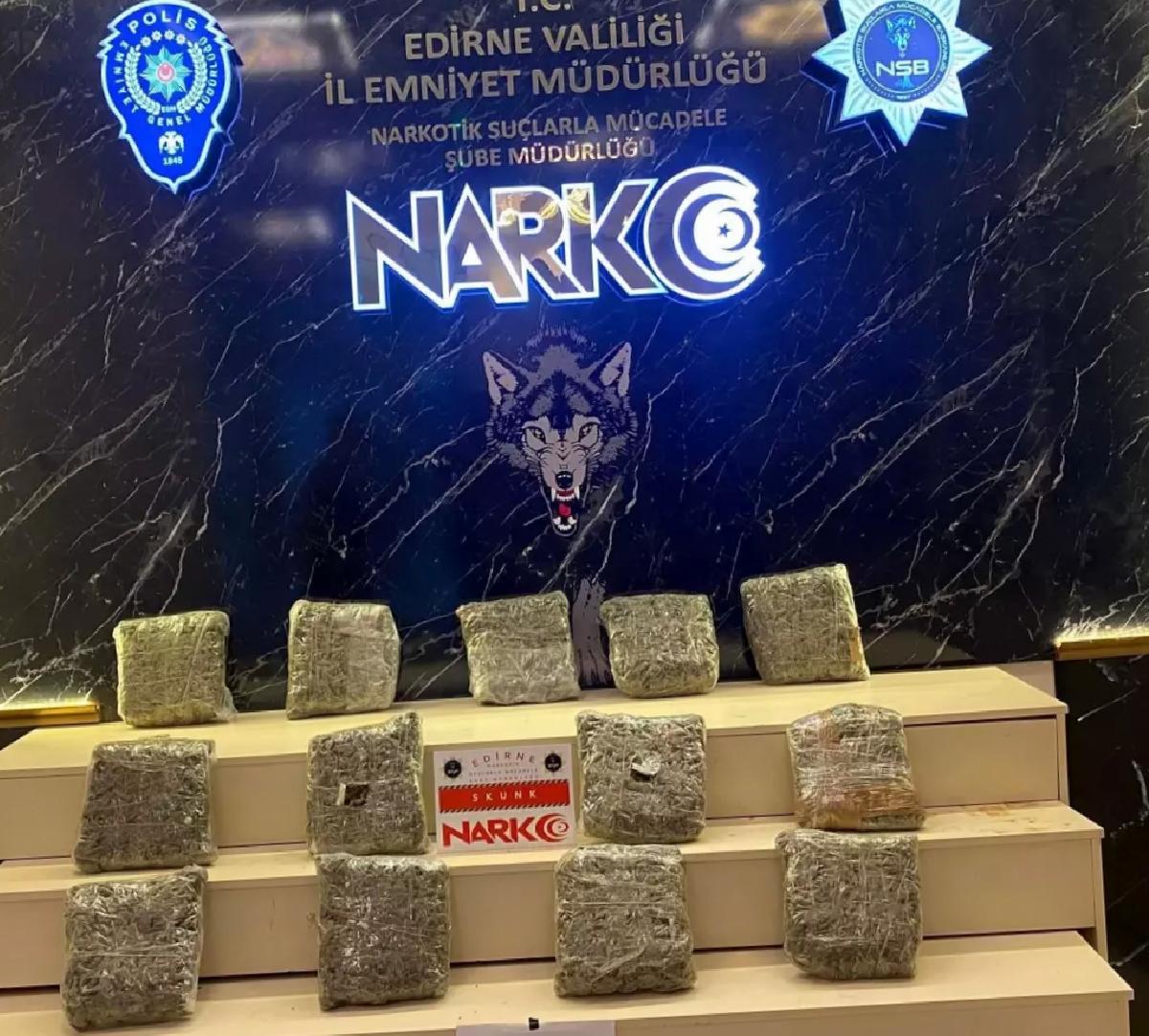 Edirne’de Uyuşturucu Operasyonu
