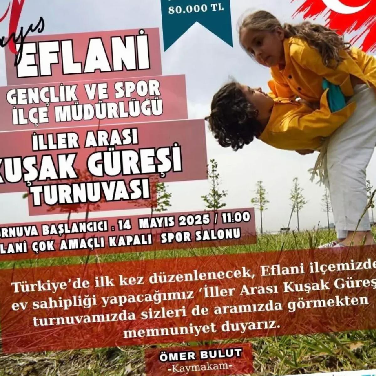 Eflani’de Birinci Vilayetler Ortası Nesil Güreşi Turnuvası