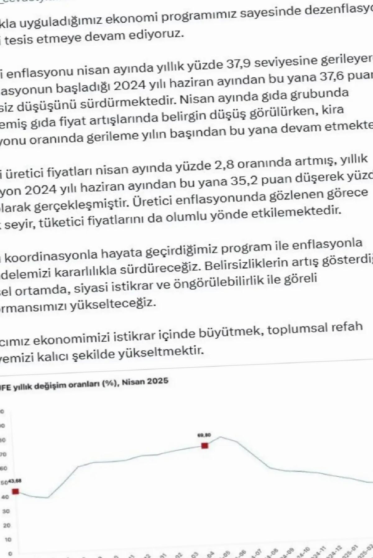Enflasyonla Gayrette Kararlılık Vurgusu