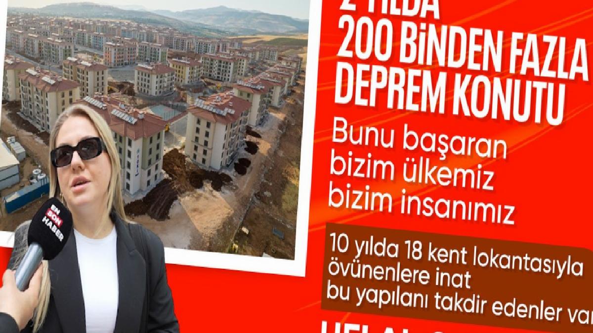 Ensonhaber vatandaşlara zelzele bölgesinde kaç konut yapıldığını sordu