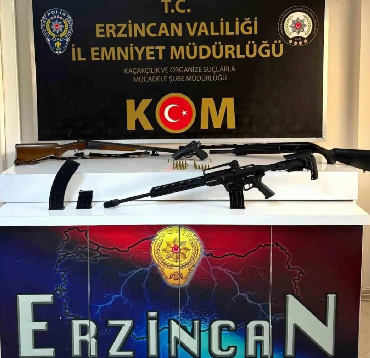 Erzincan’da Silah Kaçakçılığı Operasyonu