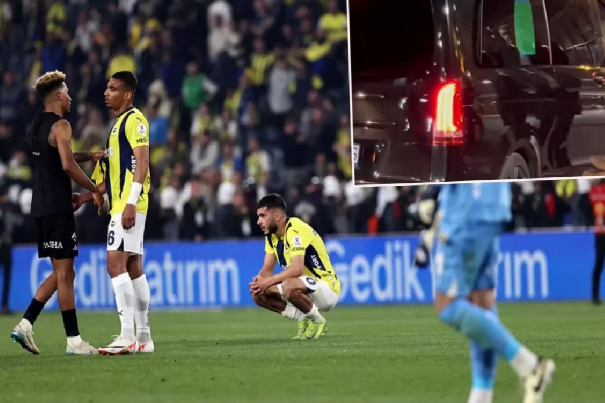 Fenerbahçe’nin yıldızı Beşiktaş derbisinin akabinde stadyumdan oyun oynayarak ayrıldı