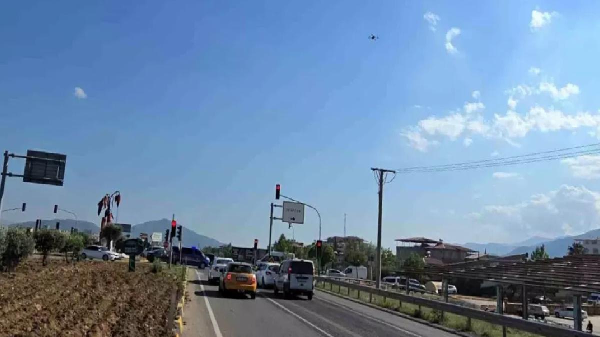 Gaziantep’te Dron Takviyeli Trafik Kontrolü