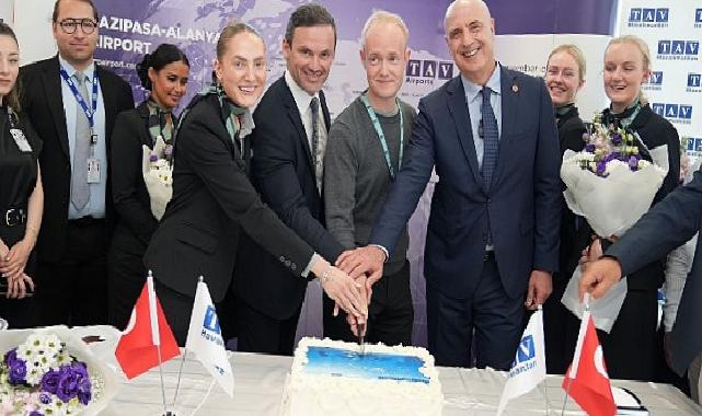 Gazipaşa-Alanya Havalimanı, Copenhagen Air Taxi’nin birinci uçuşunu karşıladı