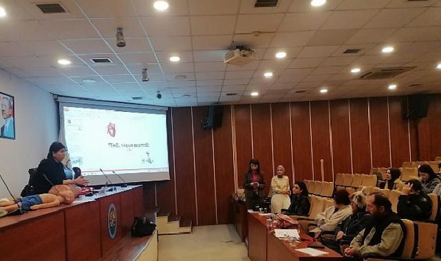 Gölcük Belediyesi işçisine birinci yardım eğitimi