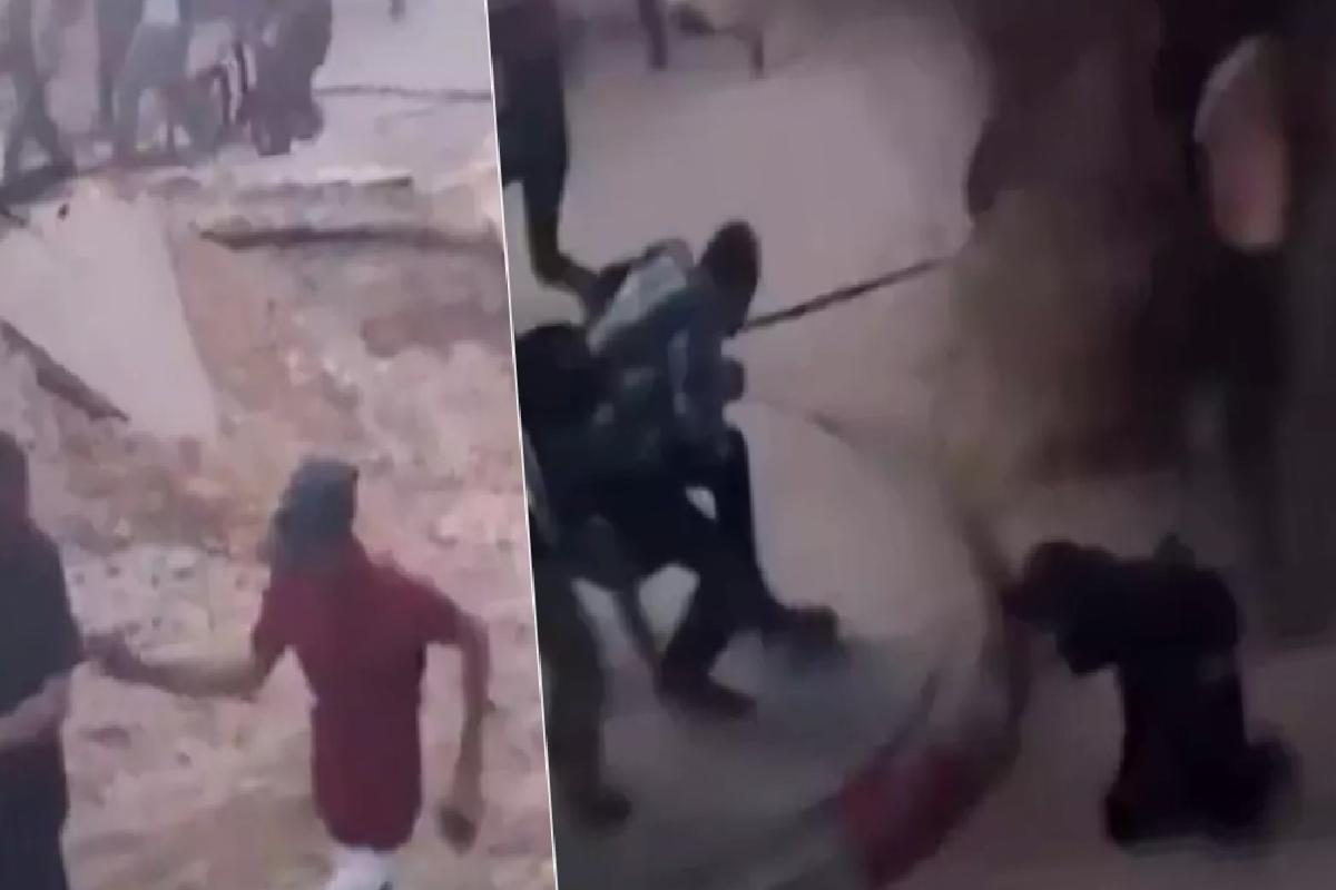 Hastane avlusu sığınak delici bombayla vuruldu! İsrail’in vahşeti kamerada