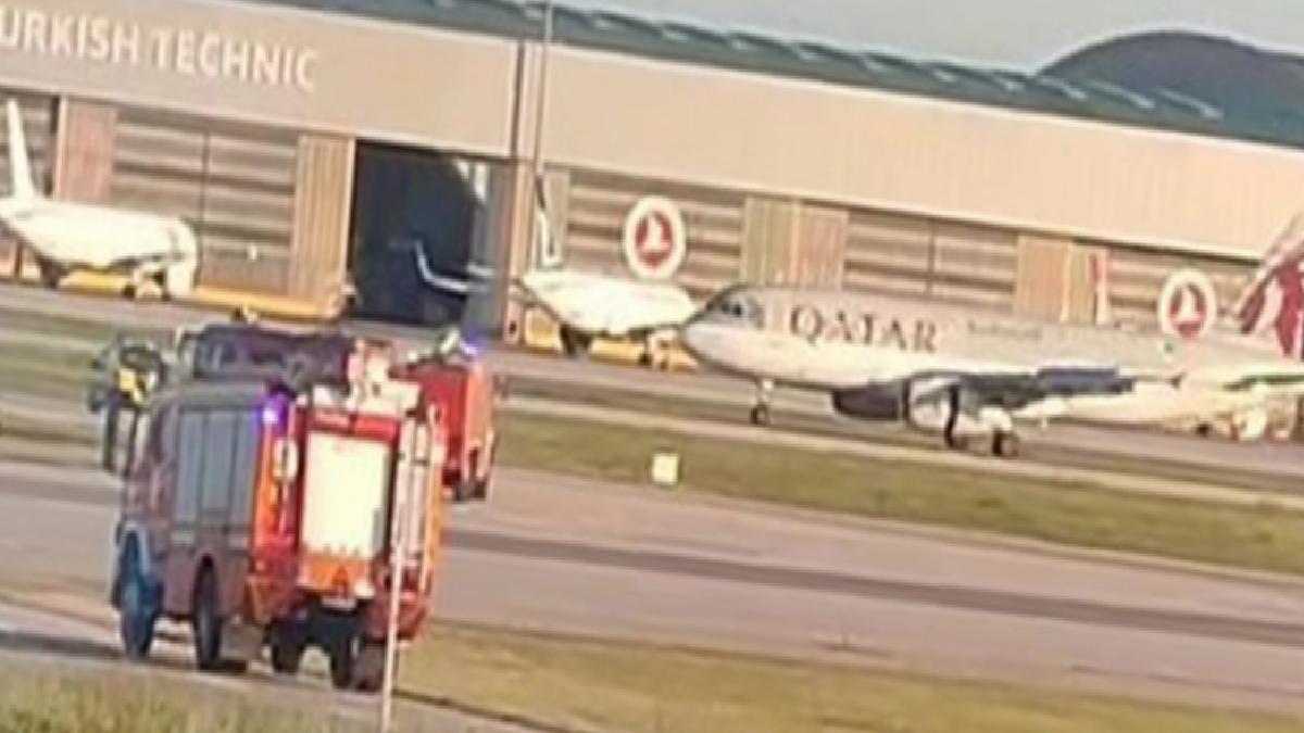 Havada motoru arızalanan uçak İstanbul’a tek motorla iniş yaptı