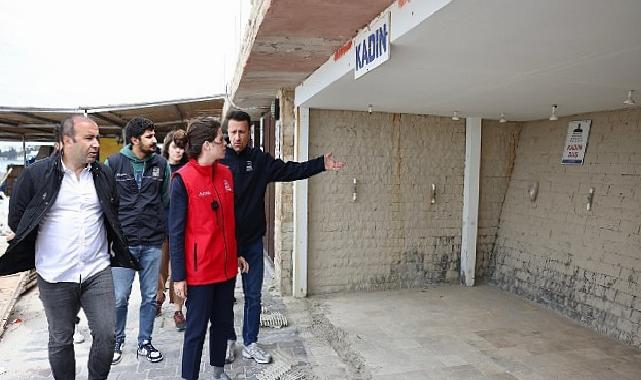 Ilıca Plajı’nda yaz hazırlıkları sürüyor