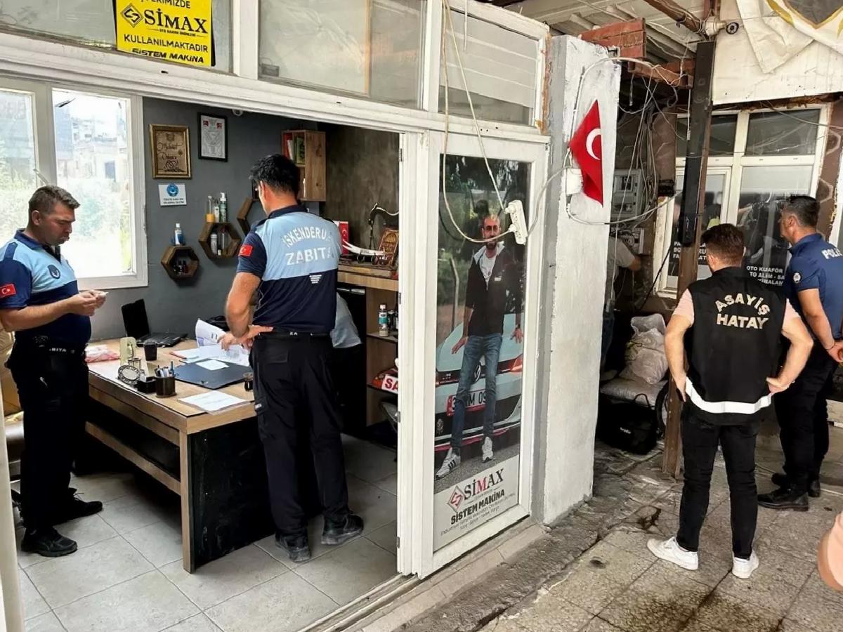 İskenderun’da Oto Yıkama Kontrolü