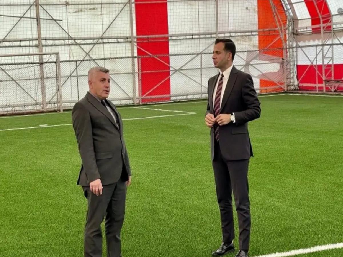 Kaymakam Aslan Halı Saha İncelemesi Yaptı