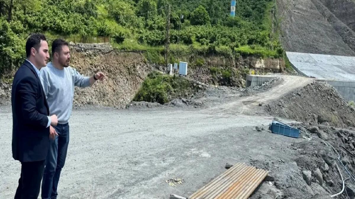 Kaymakam Beyazıt Baraj İnşaatını İnceledi