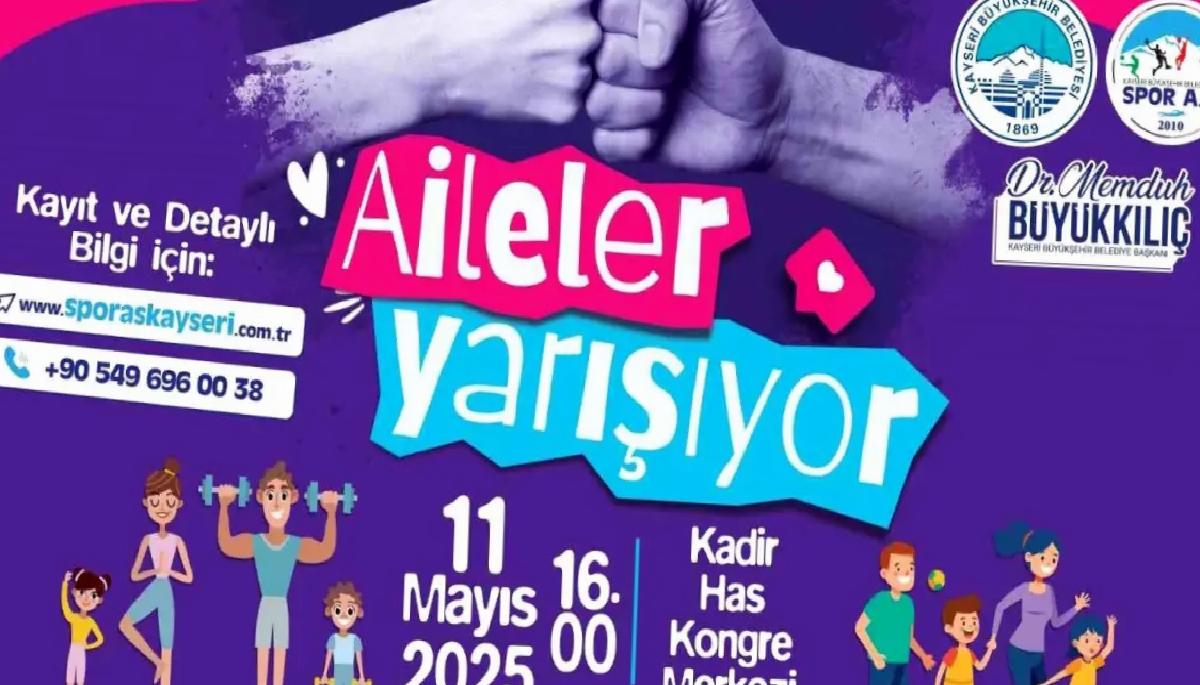 Kayseri’de ‘Aileler Yarışıyor’ Aktifliği Düzenleniyor